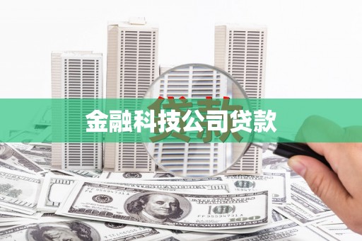 萍乡金融科技公司贷款