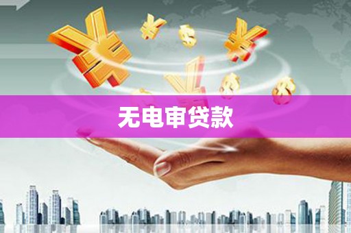 萍乡无电审贷款