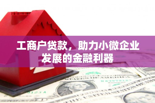 萍乡工商户贷款，助力小微企业发展的金融利器