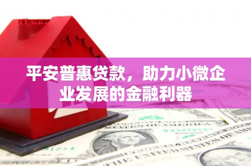 萍乡平安普惠贷款，助力小微企业发展的金融利器