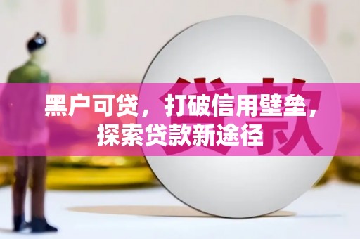 萍乡黑户可贷，打破信用壁垒，探索贷款新途径