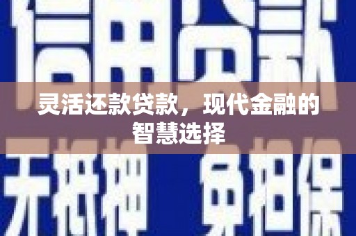 萍乡灵活还款贷款，现代金融的智慧选择