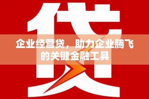 萍乡企业经营贷，助力企业腾飞的关键金融工具