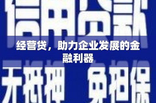 萍乡经营贷，助力企业发展的金融利器