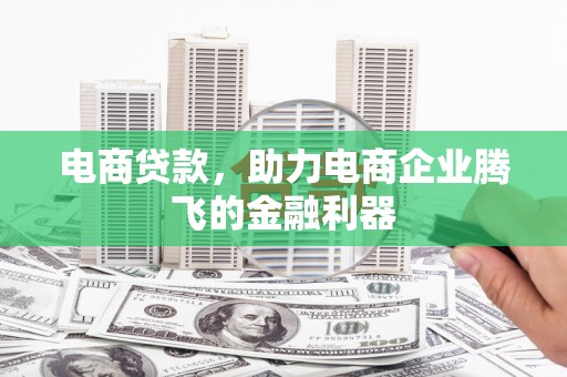 萍乡电商贷款，助力电商企业腾飞的金融利器