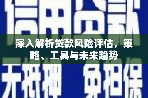萍乡深入解析贷款风险评估，策略、工具与未来趋势