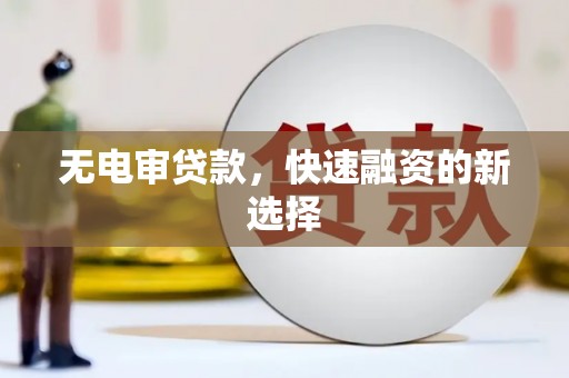 萍乡无电审贷款，快速融资的新选择