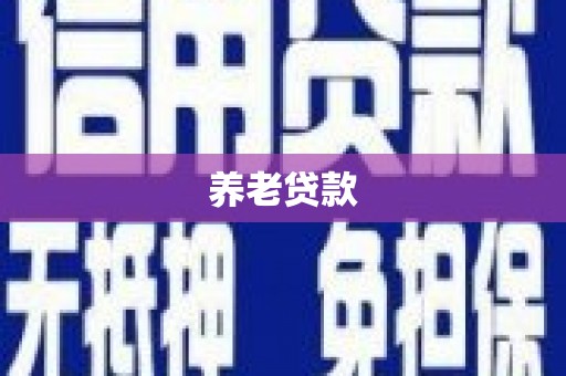 萍乡养老贷款