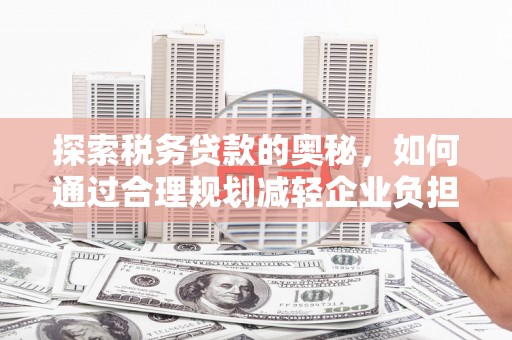 萍乡探索税务贷款的奥秘，如何通过合理规划减轻企业负担