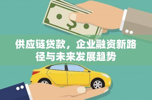 萍乡供应链贷款，企业融资新路径与未来发展趋势