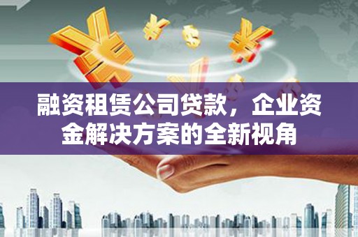 萍乡融资租赁公司贷款，企业资金解决方案的全新视角