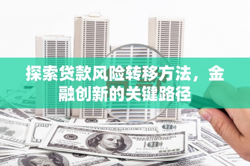 萍乡探索贷款风险转移方法，金融创新的关键路径