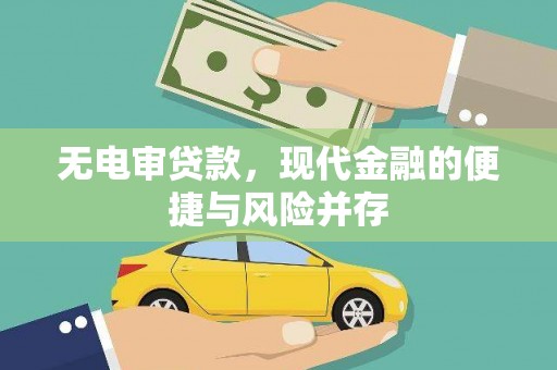 萍乡无电审贷款，现代金融的便捷与风险并存