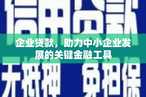 萍乡企业贷款，助力中小企业发展的关键金融工具