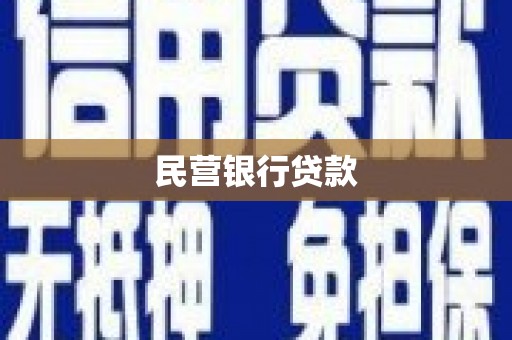 萍乡民营银行贷款