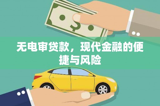 萍乡无电审贷款，现代金融的便捷与风险