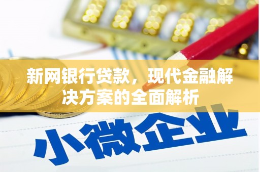 萍乡新网银行贷款，现代金融解决方案的全面解析