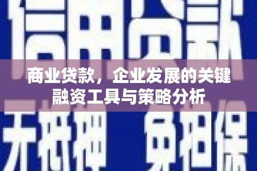 萍乡商业贷款，企业发展的关键融资工具与策略分析