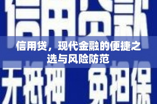 萍乡信用贷，现代金融的便捷之选与风险防范