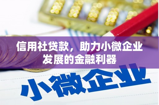 萍乡信用社贷款，助力小微企业发展的金融利器