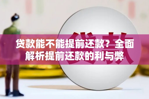 萍乡贷款能不能提前还款？全面解析提前还款的利与弊
