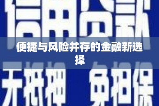 萍乡便捷与风险并存的金融新选择