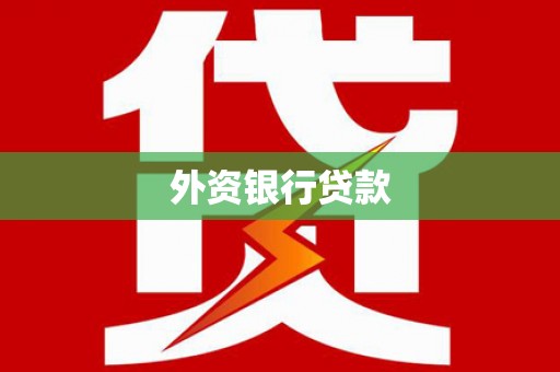萍乡外资银行贷款