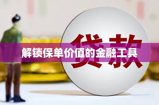 萍乡解锁保单价值的金融工具